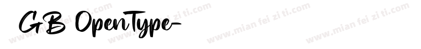 仿宋GB OpenType字体转换
